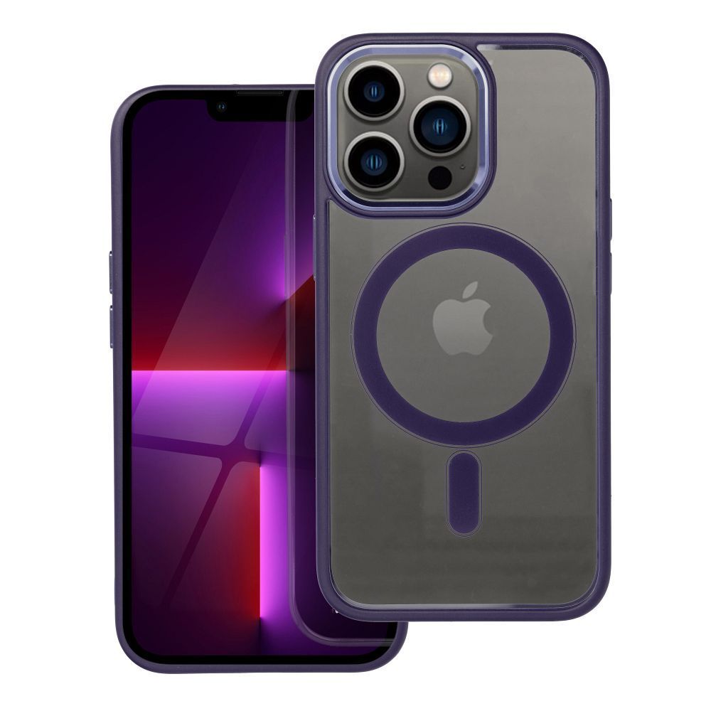 COLOR EDGE MAG COVER case compatible with MagSafe for IPHONE 13 Pro deep purple - Image 1