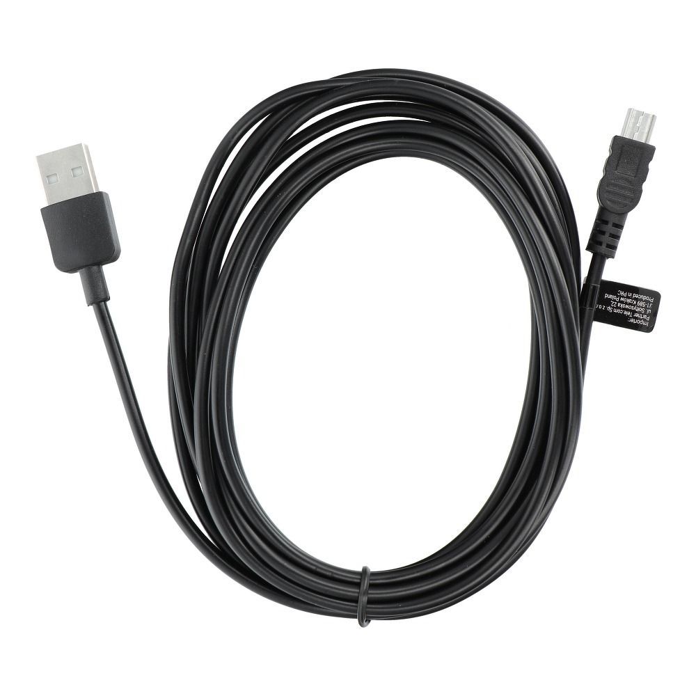 Cable USB A to Mini USB (navi / camera) 3 m black - Image 2