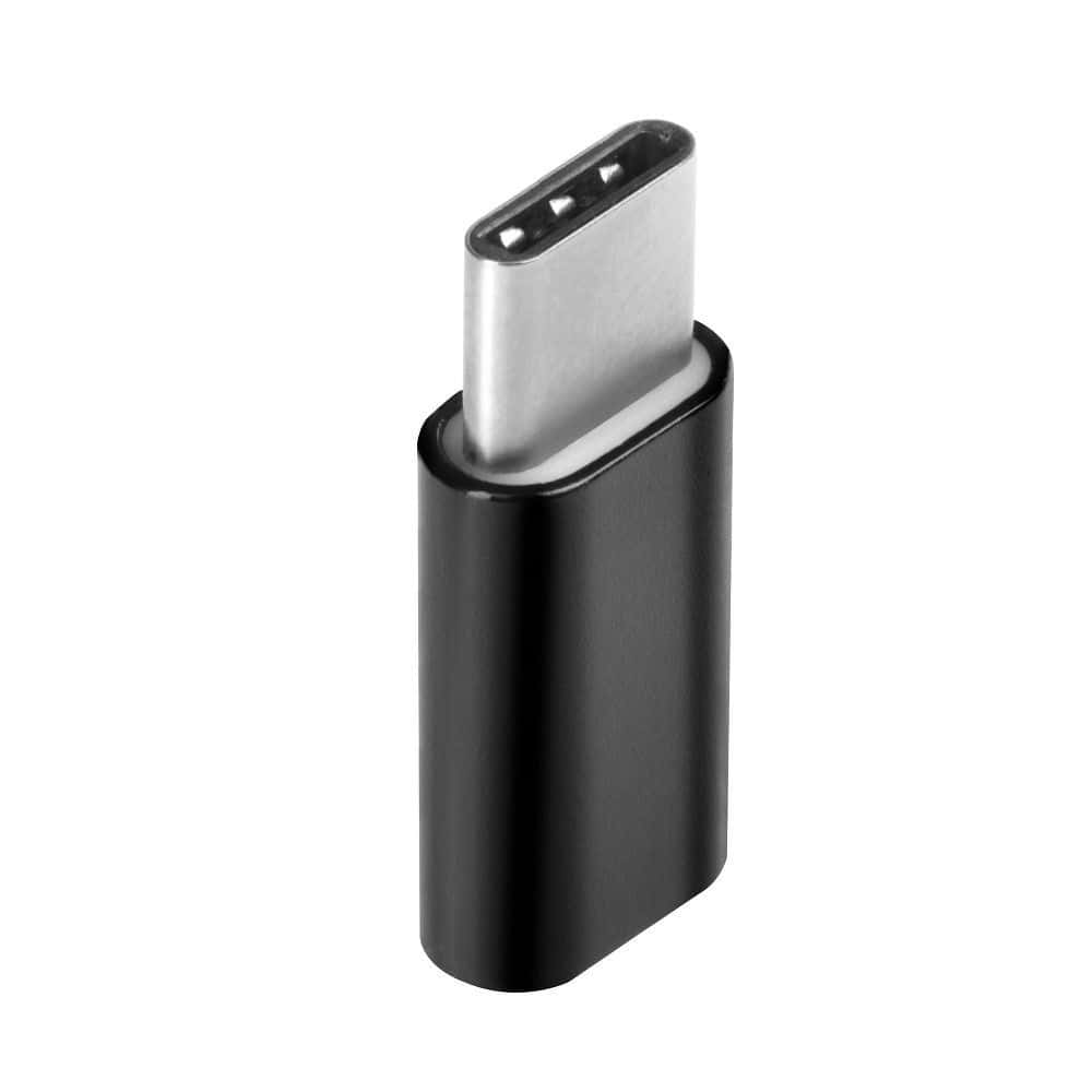 Adapter Micro USB (female) to Type C (male) black Adapter Micro USB (female) to Type C (male) black - Image 1