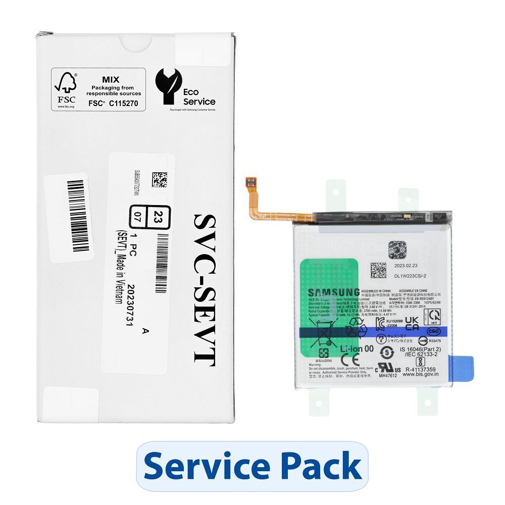 ServicePack Battery EB-BS912ABY for SAMSUNG S23 S911B GH82-30483A - Image 1