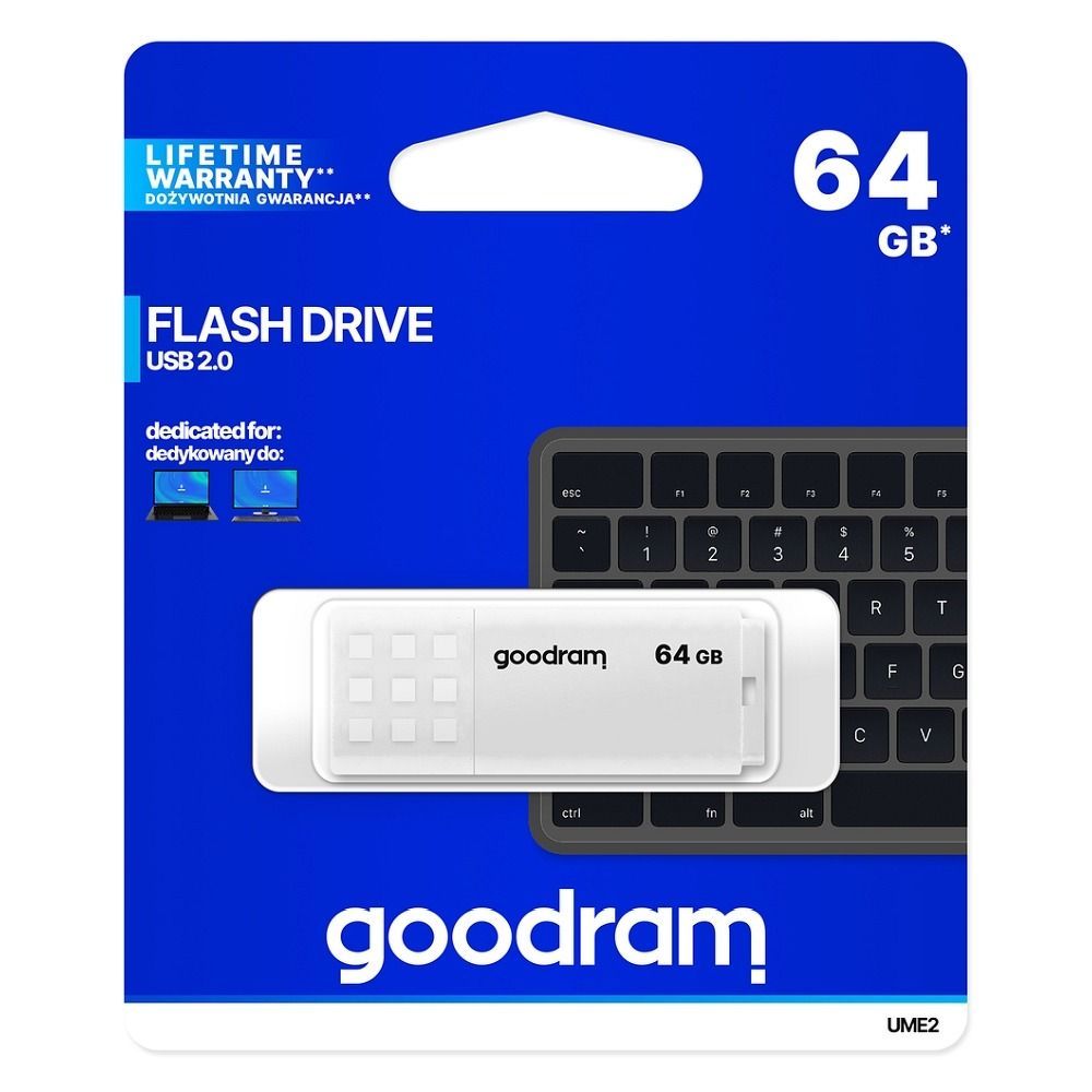 GOODRAM pendrive UME2 64GB USB2.0 - Image 1