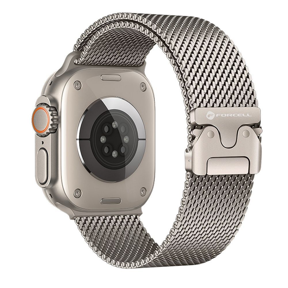 Strap to Apple Watch Forcell F-Design FA11 steel clasp 38 / 40 / 41 mm silver FORCELL F-DESIGN FA11 stainless steel strap for APPLE Watch 38 / 40 / 41 mm silver - Image 1