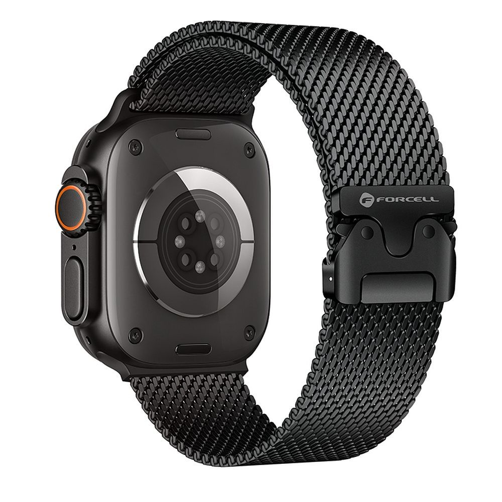 Strap to Apple Watch Forcell F-Design FA11 steel clasp 38 / 40 / 41 mm black FORCELL F-DESIGN FA11 stainless steel strap for APPLE Watch 38 / 40 / 41 mm black - Image 1