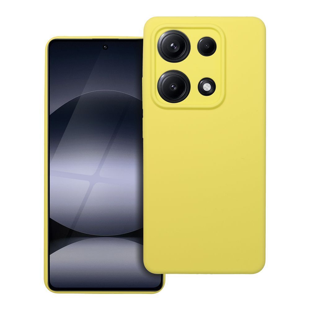 Case for Xiaomi Redmi NOTE 14S Silicone 2mm yellow Case SILICONE 2mm for XIAOMI REDMI NOTE 14S lemon - Image 1