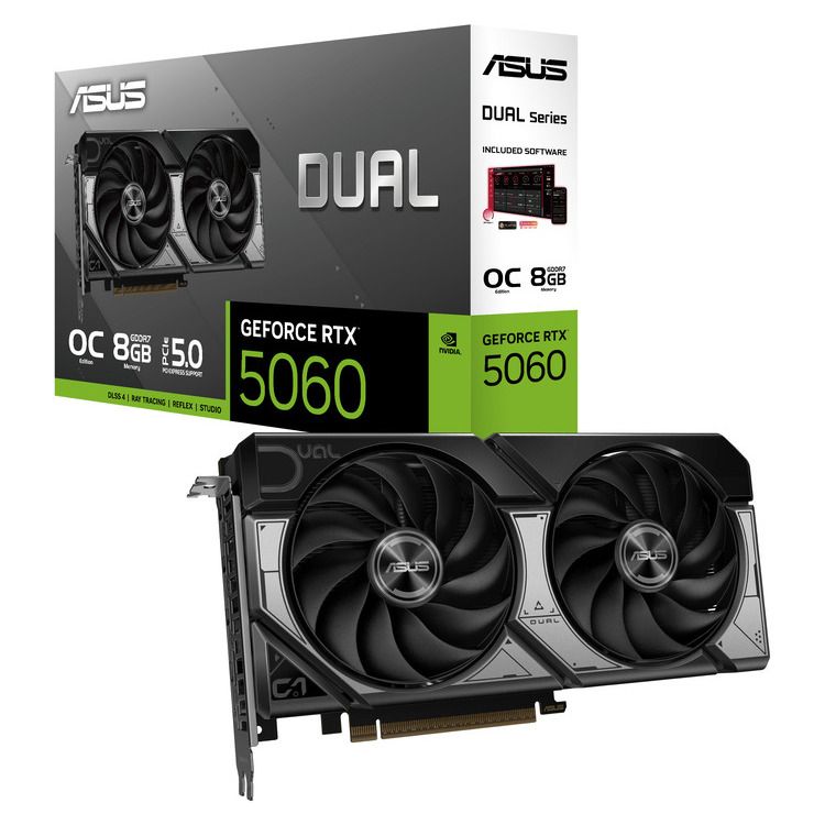 ASUS VGA DUAL-RTX5060-O8G, 8GB, GDDR7 - Image 1