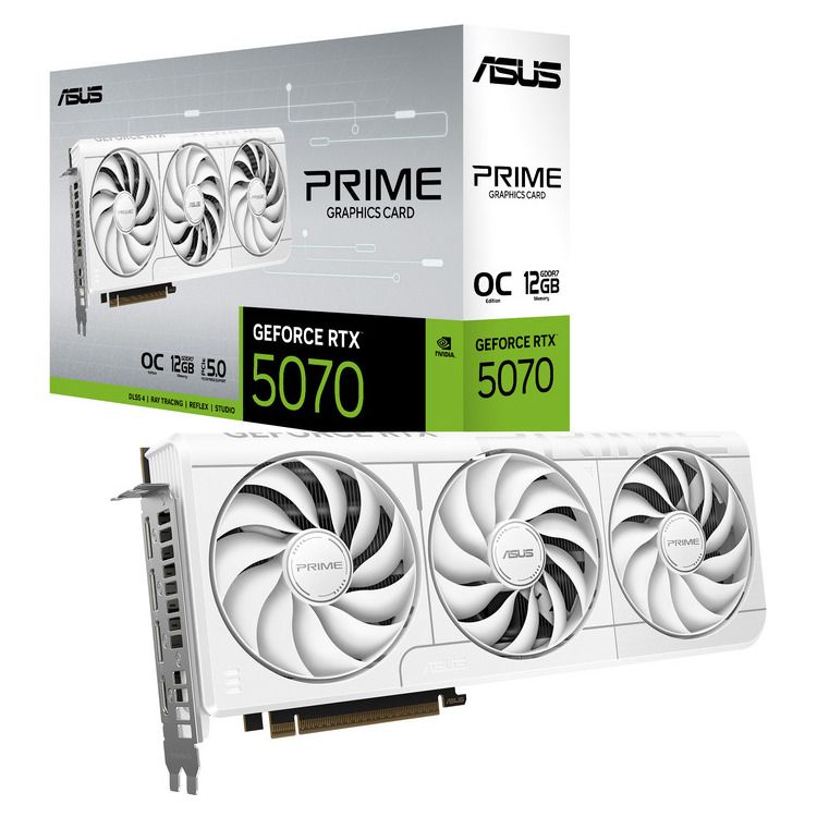 ASUS VGA PRIME-RTX5070-O12G-WHITE, 12GB, GDDR7 - Image 1