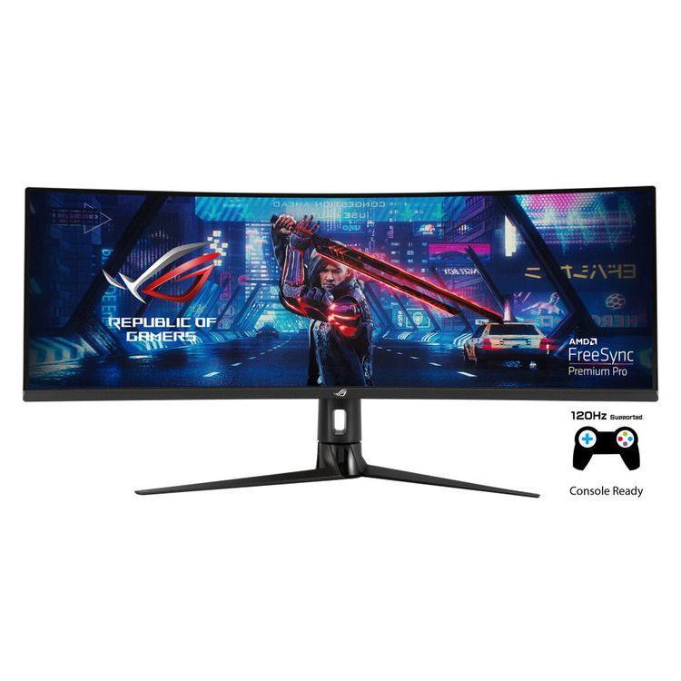 ASUS Monitor ROG STRIX XG49VQ 49'' 3840x1080 144Hz, HDMI, DisplayPort, FreeSync 2 HDR, Height Adjustable, 3YearsW - Image 1