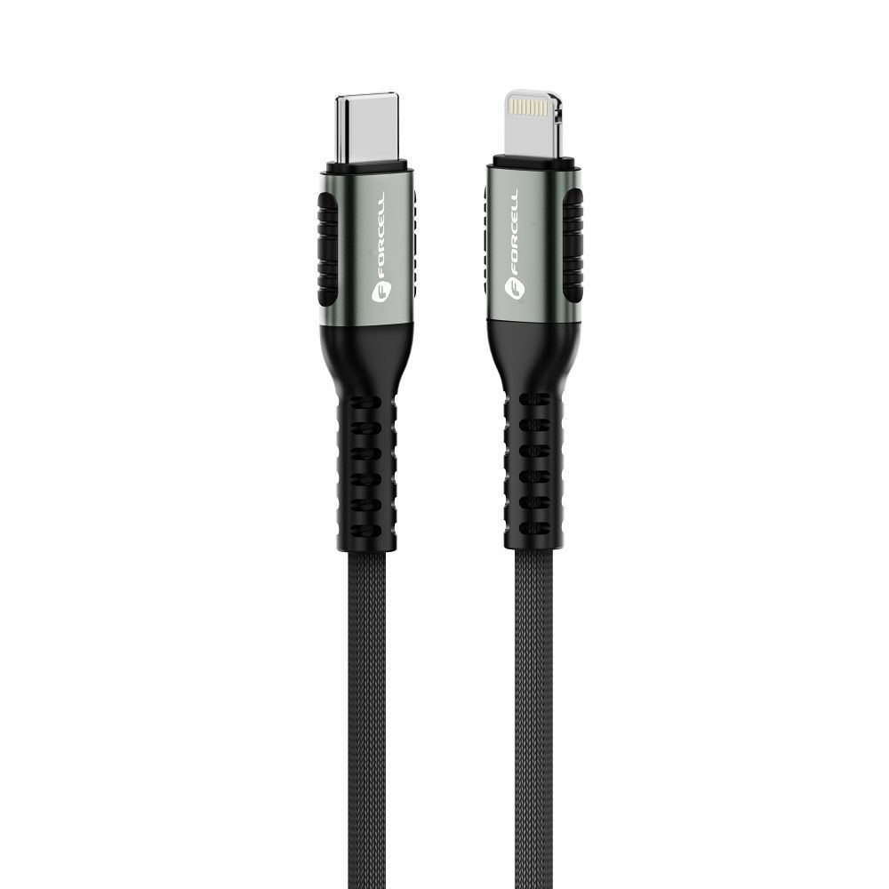 FORCELL F-ENERGY C259 cable Type C to Lightning PD 3A 27W Cafule 0,5 m black - Image 2
