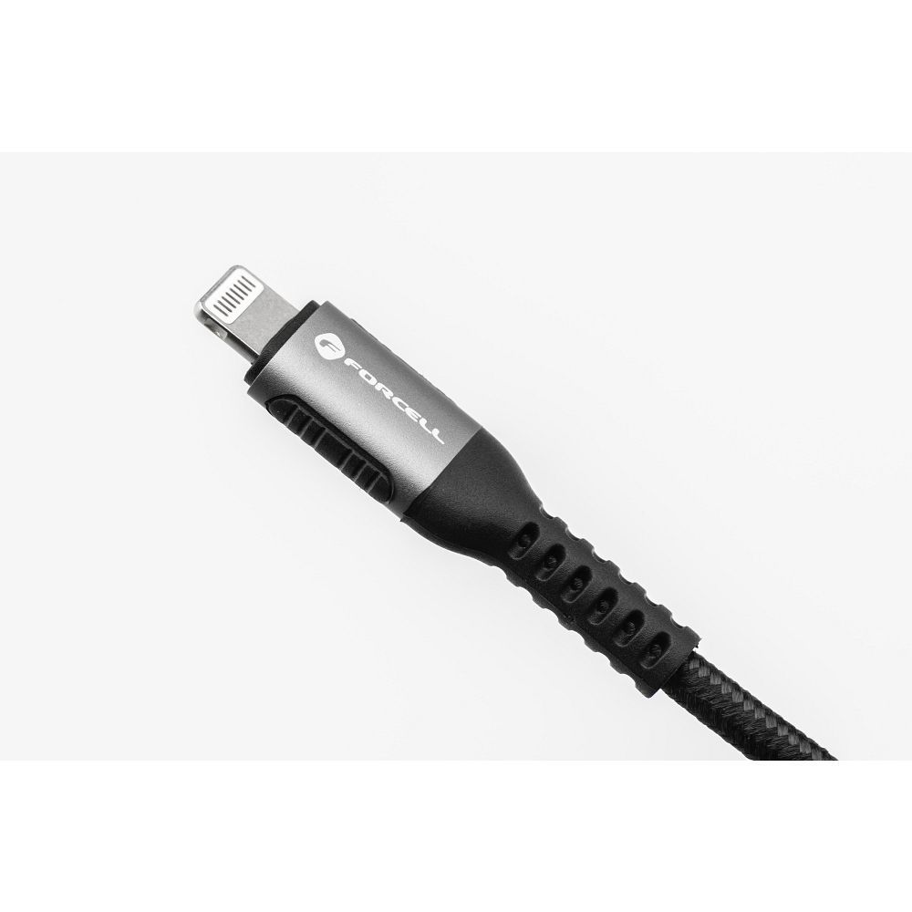 FORCELL F-ENERGY C259 cable Type C to Lightning PD 3A 27W Cafule 0,25 m black - Image 2