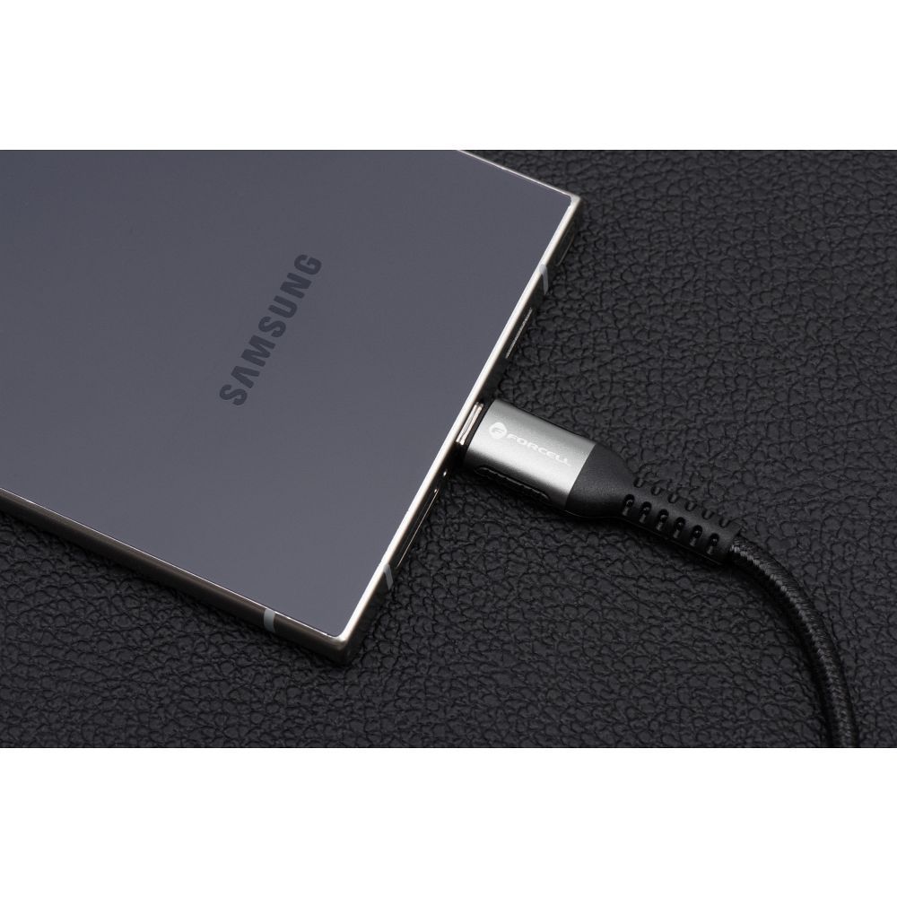 FORCELL F-ENERGY C263 cable Type C to Type C QC4.0 PD 5A 240W Cafule 0,5 m black - Image 2