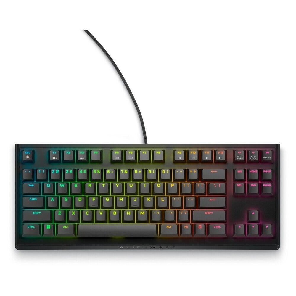 DELL Alienware Tenkeyless Gaming Keyboard - AW420K - Dark Side of the Moon - Image 1