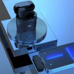 Wireless lavalier microphone Type C with charging case S11 black - Image 2