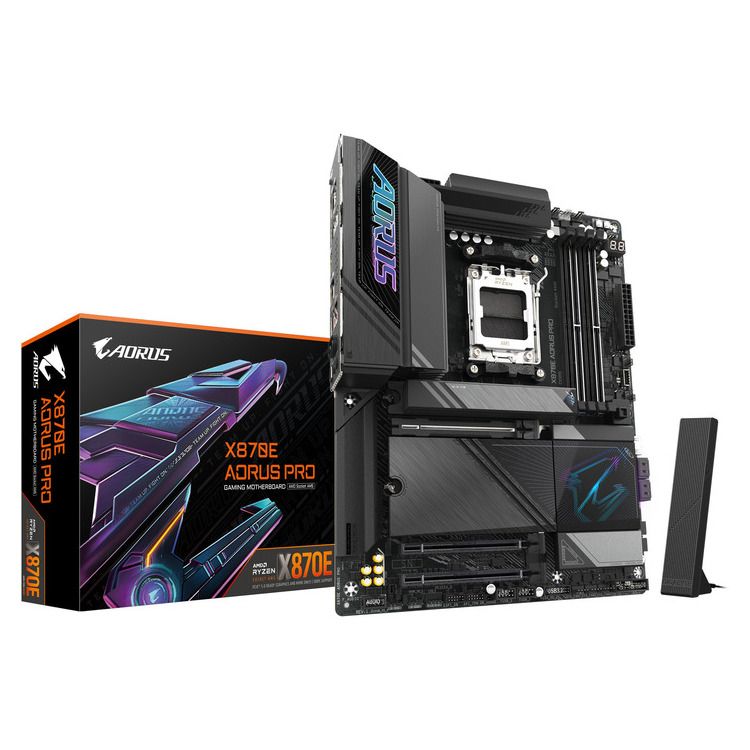 GIGABYTE MOTHERBOARD X870E AORUS PRO, DDR5, ATX - Image 1