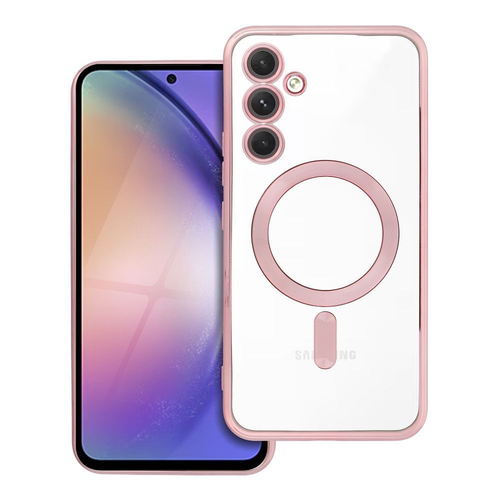 ELECTRO MAG COVER case compatible with MagSafe for SAMSUNG A54 rose gold - Image 1