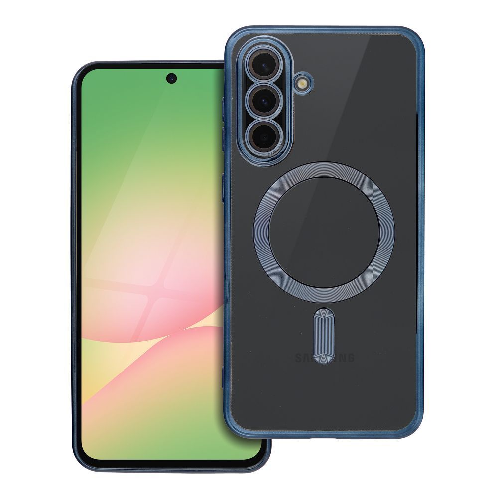 ELECTRO MAG COVER case compatible with MagSafe for SAMSUNG A56 titanium blue - Image 1