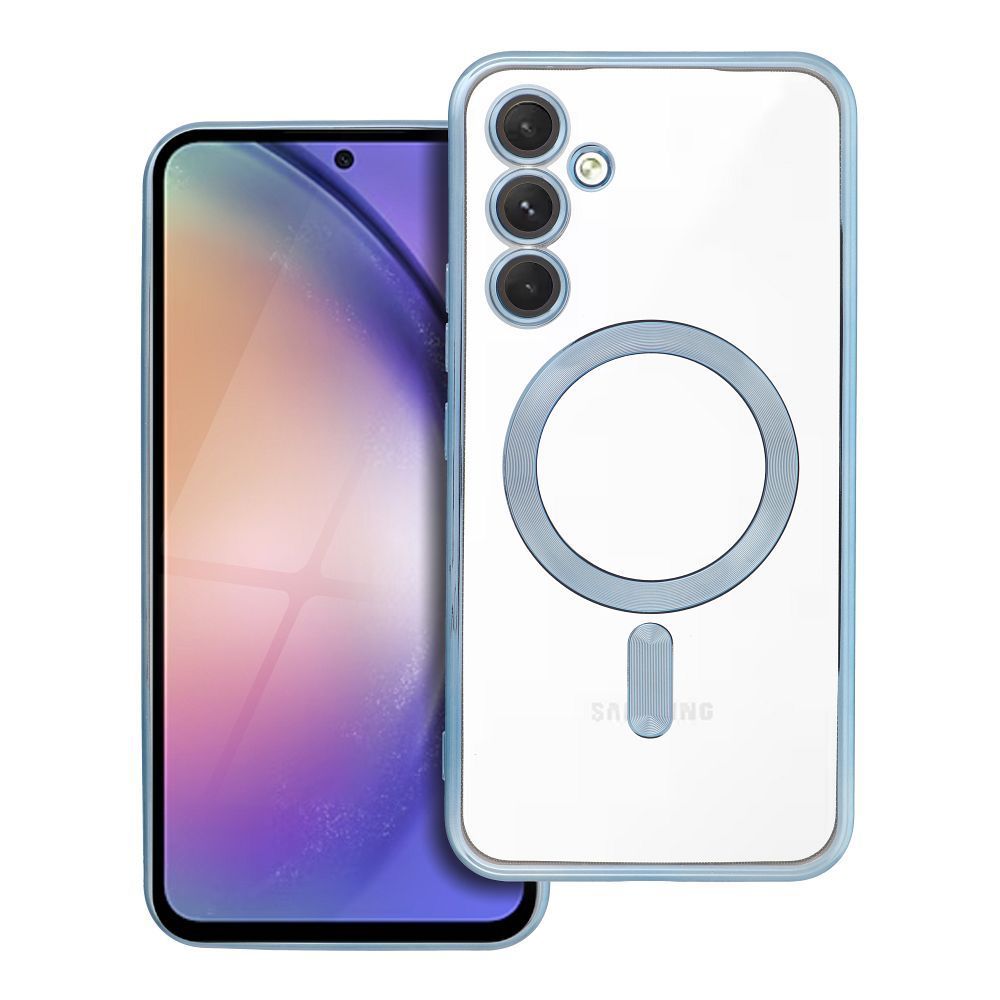 ELECTRO MAG COVER case compatible with MagSafe for SAMSUNG A54 blue - Image 1