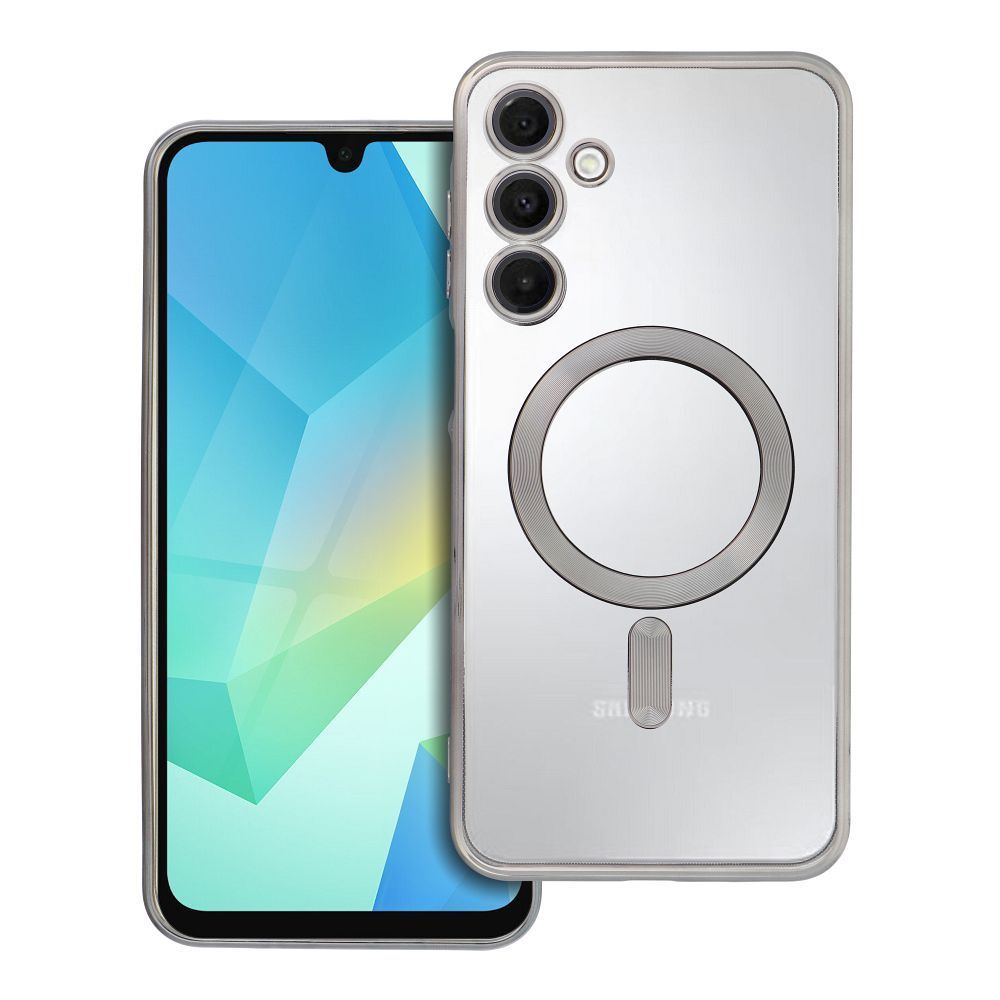 ELECTRO MAG COVER case compatible with MagSafe for SAMSUNG A16 5G / A16 4G titanium grey - Image 1