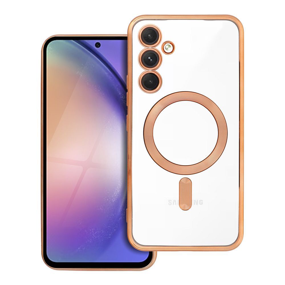 ELECTRO MAG COVER case compatible with MagSafe for SAMSUNG A54 gold - Image 1