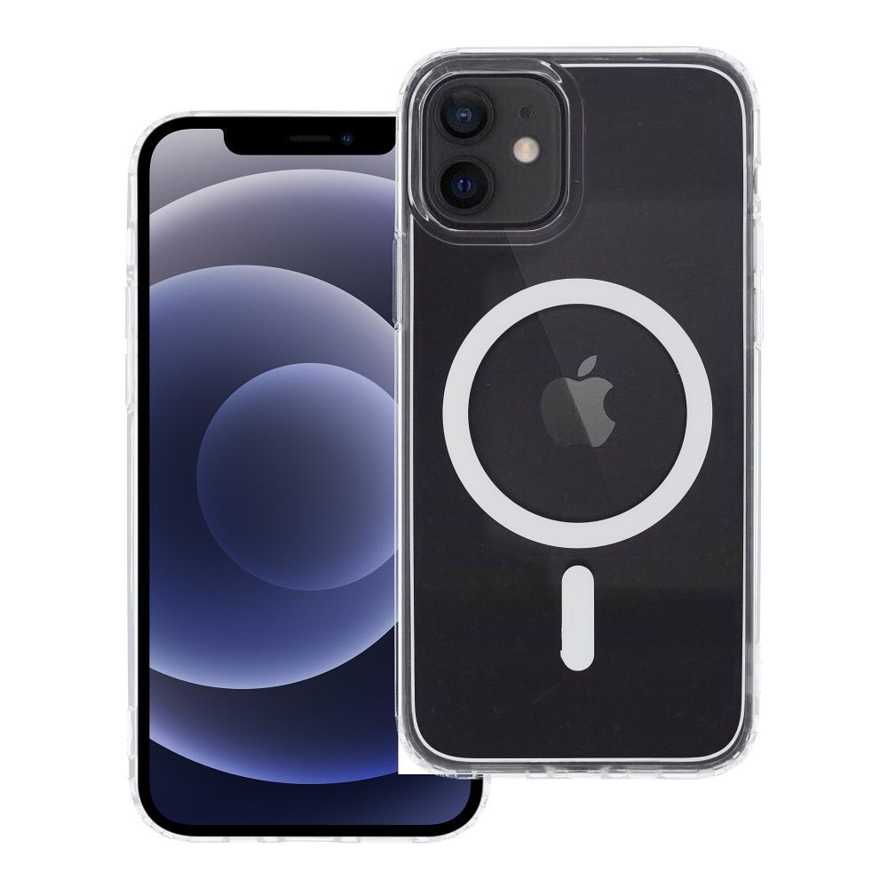 Case for iPhone 12 / 12 PRO Drop Glue Colorful Ring Mag Cover compatible with MagSafe white Drop Glue Colorful Ring Mag Cover compatible with MagSafe for IPHONE 12 / 12 PRO white - Image 1