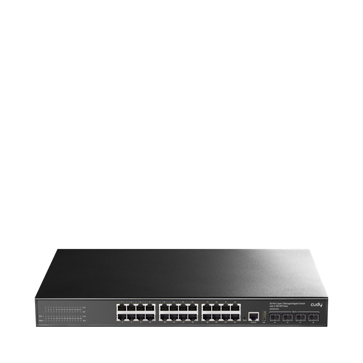 CUDY Switch GS5024S4 24-GbE 4-SFP+ L3 Managed Gigabit - Image 1