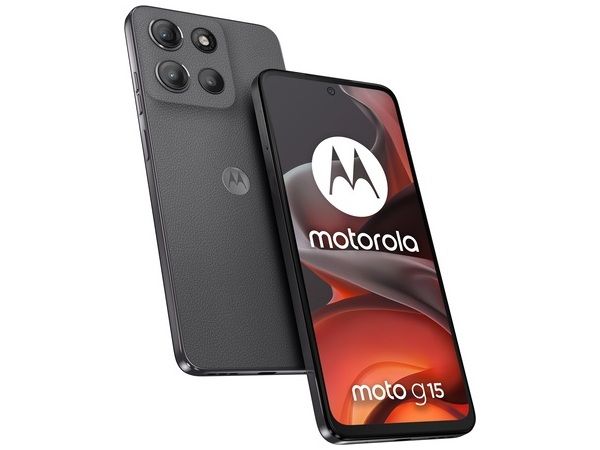 MOTOROLA Smartphone G15, 6.72''/MediaTek Helio G81/8GB/512GB/Android 15/Gravity Grey (Vegan Leather) - Image 1