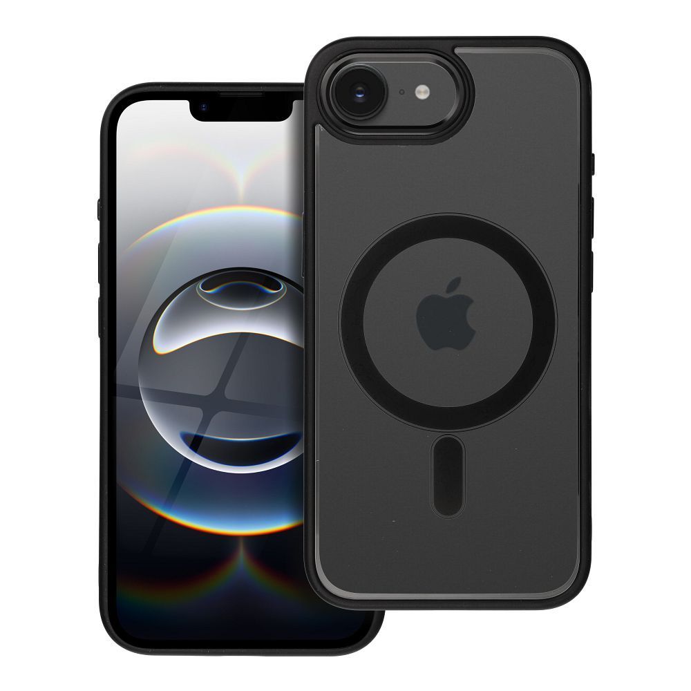 COLOR EDGE MAG COVER case compatible with MagSafe for IPHONE 16e (SE 4 2025) black - Image 1