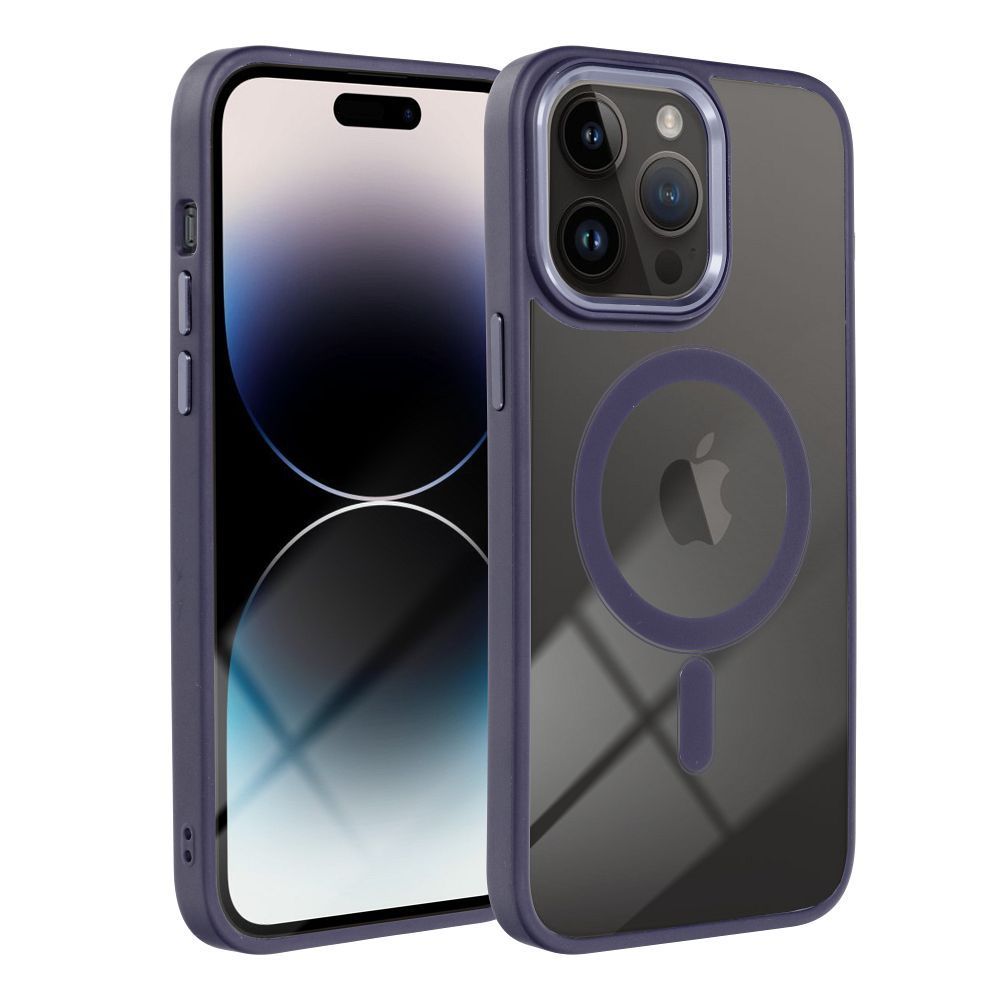 COLOR EDGE MAG COVER case compatible with MagSafe for IPHONE 14 Pro Max deep purple - Image 2