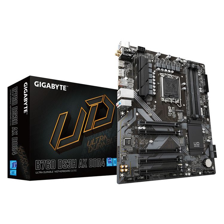 GIGABYTE MOTHERBOARD B760 DS3H AX DDR4, 1700, ATX - Image 1