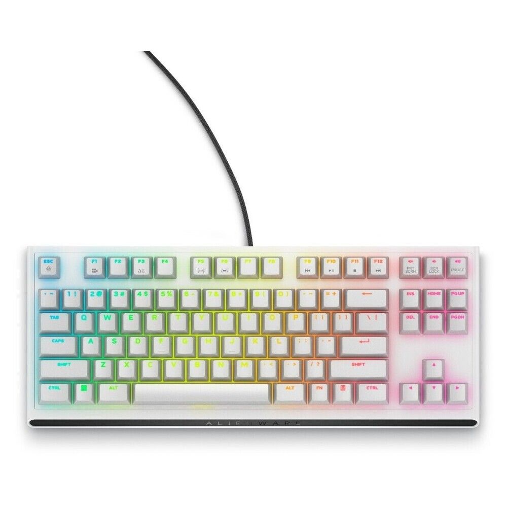 DELL Alienware Tenkeyless Gaming Keyboard - AW420K - US - Lunar Light - Image 1