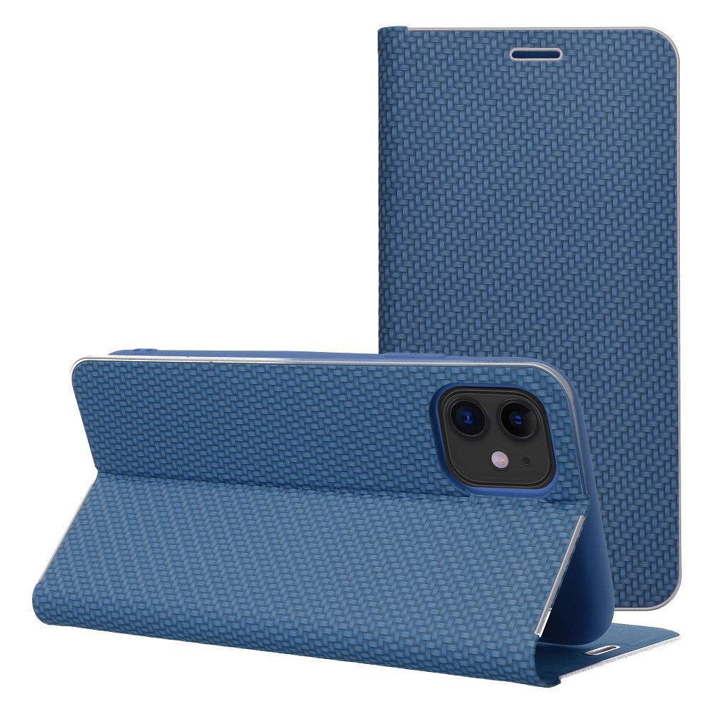 LUNA Book Carbon for IPHONE 17 Pro blue LUNA Book Carbon for IPHONE 17 Pro blue - Image 1