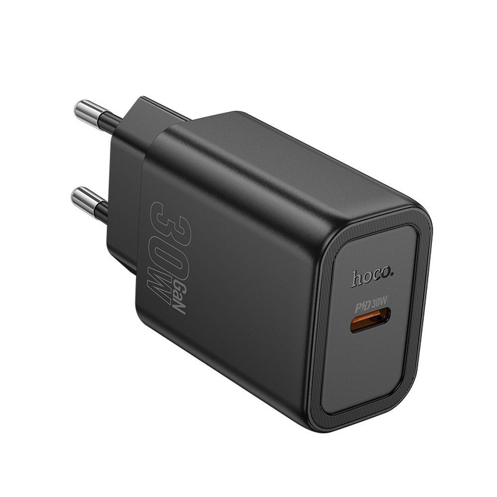 HOCO wall charger Type C PD QC 30W N62 black - Image 1