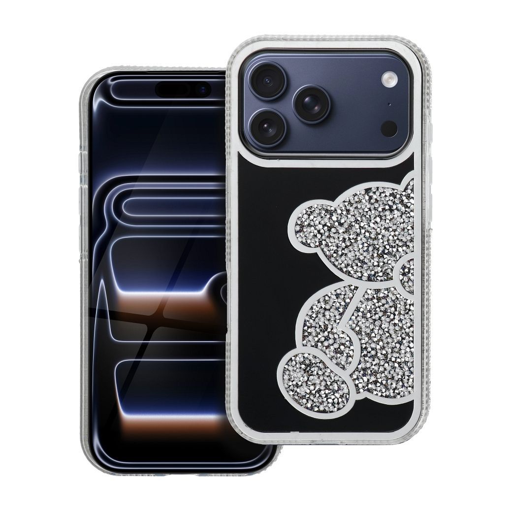 TEDDY BEAR Case for IPHONE 17 Pro silver TEDDY BEAR Case for IPHONE 17 Pro silver - Image 1