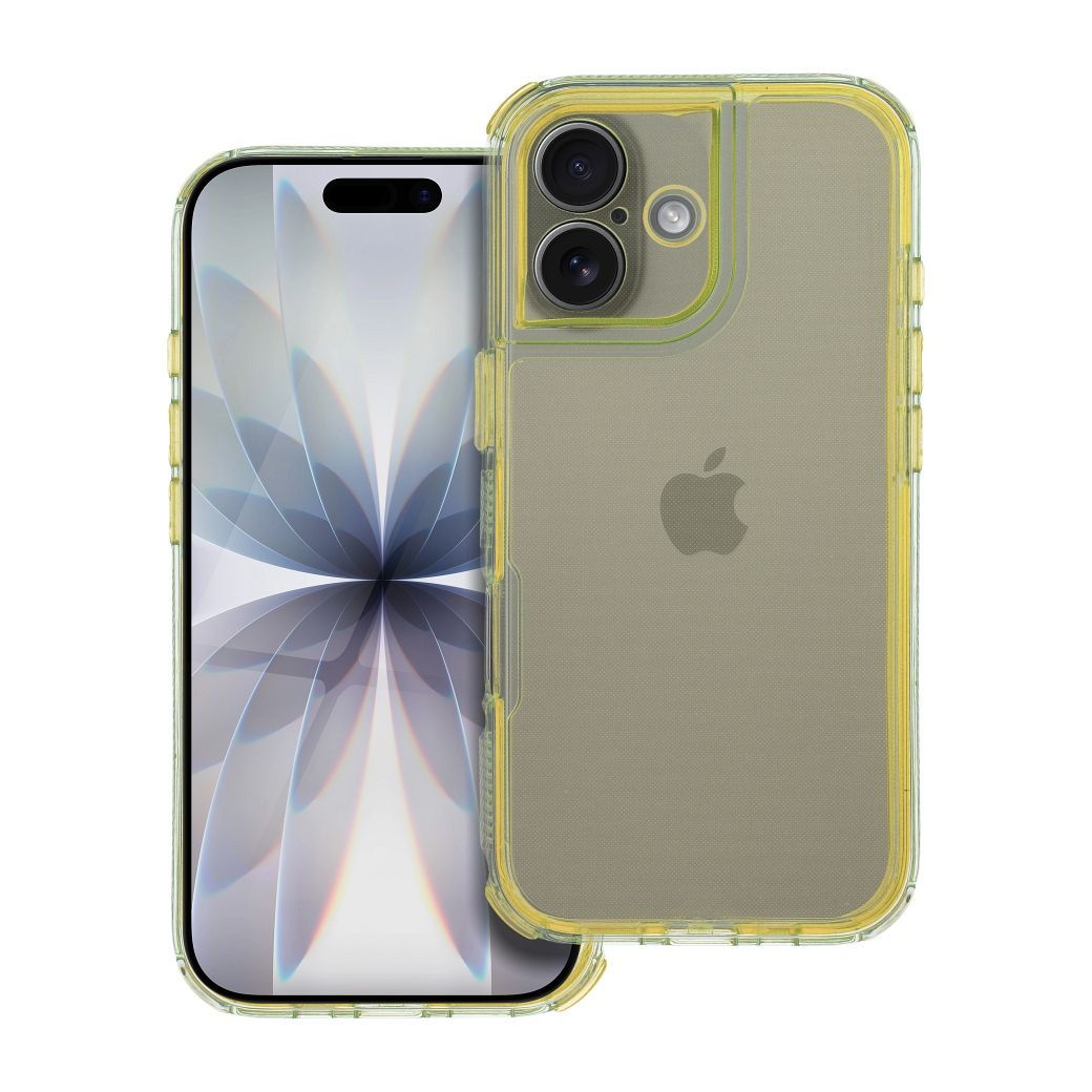 Case for iPhone 17 Matrix Clear yellow MATRIX CLEAR Case for IPHONE 17 yellow - Image 1