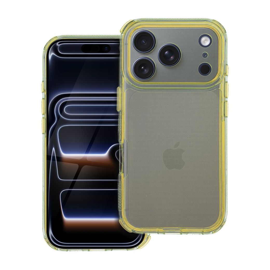 MATRIX CLEAR Case for IPHONE 17 Pro yellow - Image 1