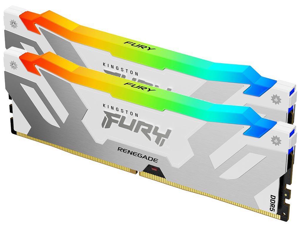 KINGSTON Memory KF572C38RWAK2-32  FURY Renegade WHITE RGB DDR5, 7200MT/s, 32GB kit of 2 - Image 1