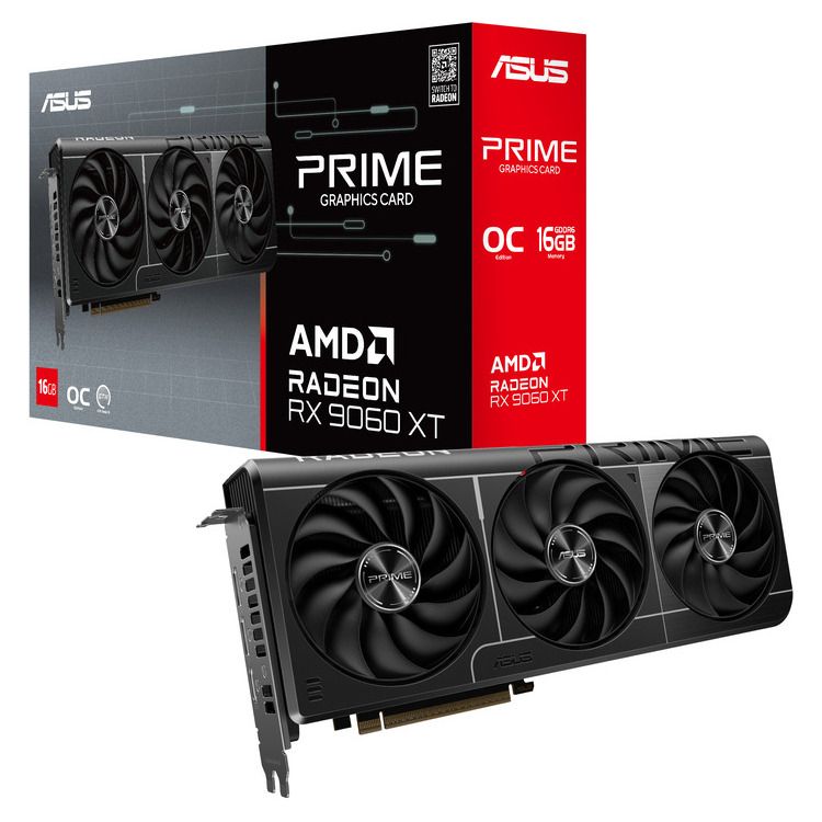 ASUS VGA PRIME-RX9060XT-O16G,16GB, GDDR6 - Image 1