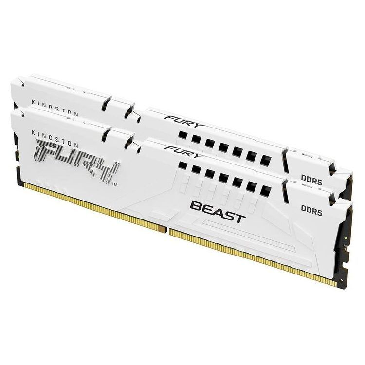 KINGSTON Memory KF552C40BWK2-32 FURY Beast White DDR5, 5200MT/s, 32GB kit of 2 - Image 1