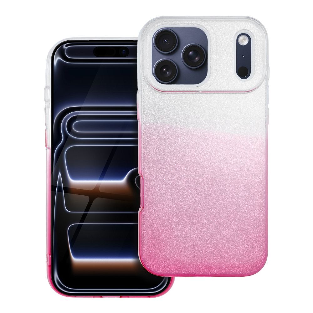 SHINING Case for IPHONE 17 Pro Max transparent pink - Image 1