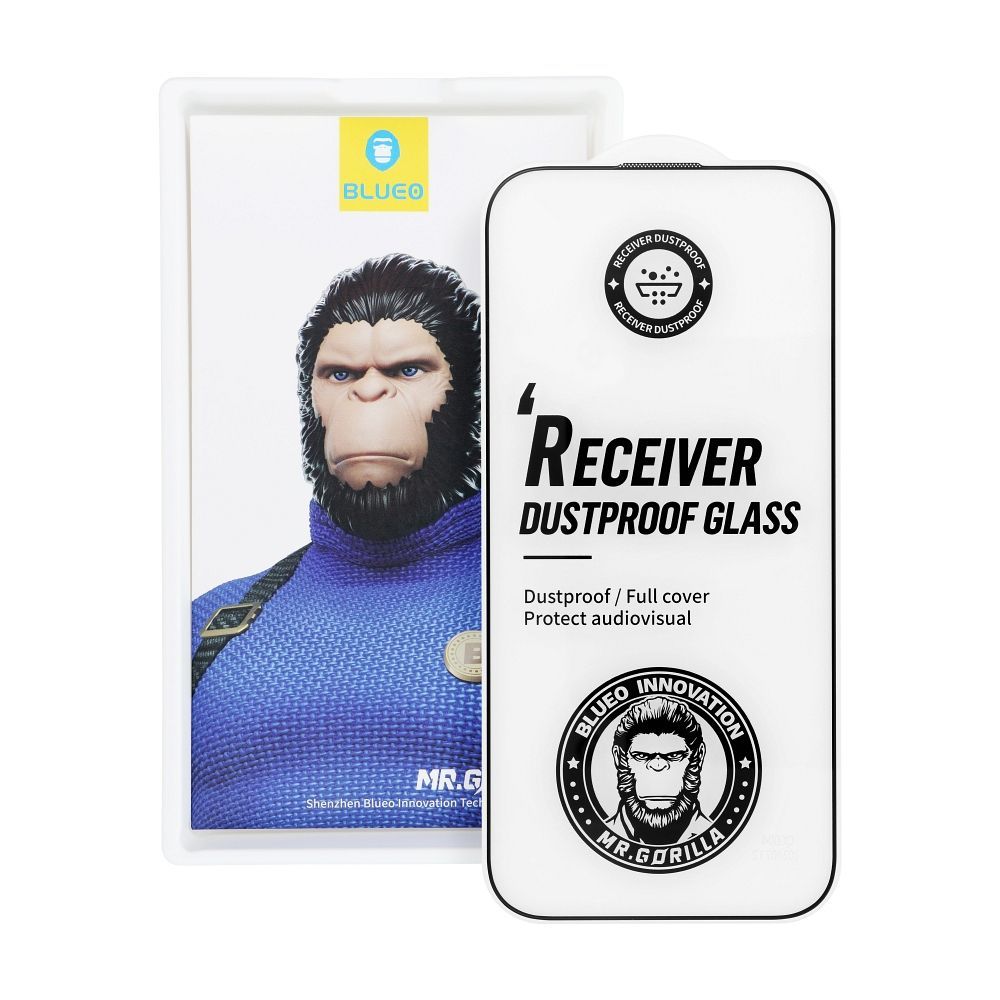 5D Mr. Monkey Glass - Apple iPhone 17 Pro Max black (Strong Dustproof) - Image 2