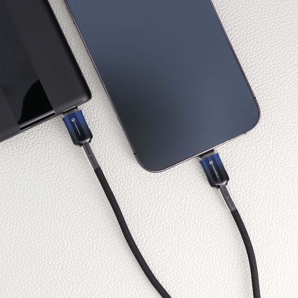 FORCELL F-ENERGY C356 cable Type C to Lightning PD 3A 27W Gradient 1 m black - Image 2