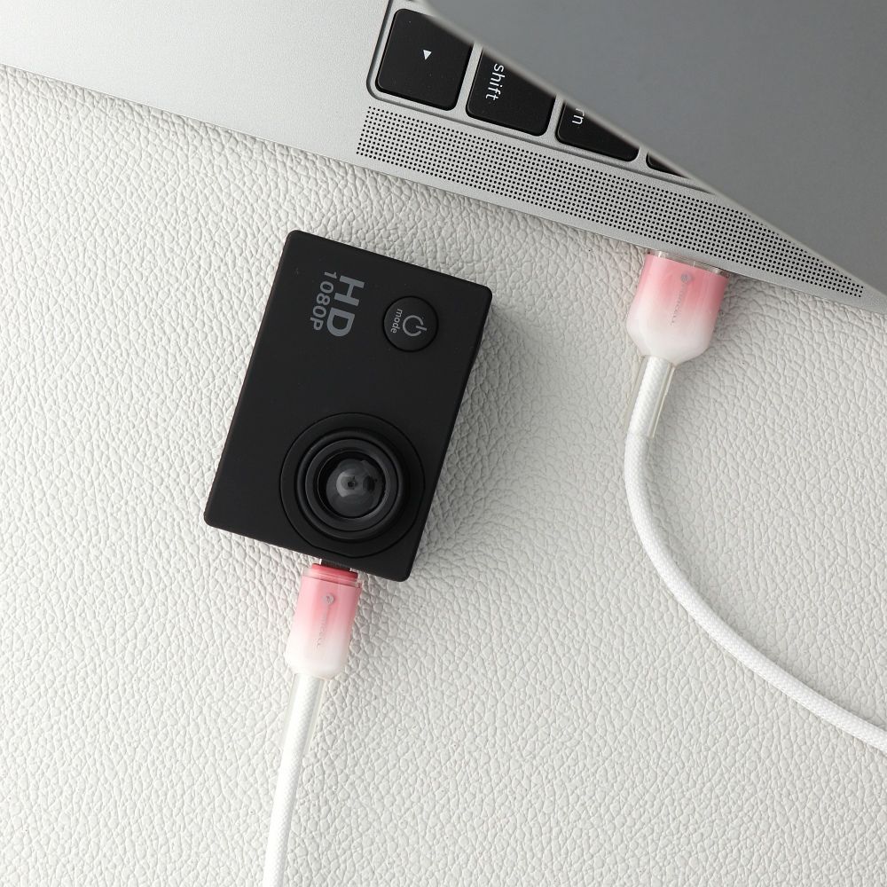 FORCELL F-ENERGY C351 cable USB A to Micro USB QC3.0 2,4A 18W Gradient 1 m white - Image 2