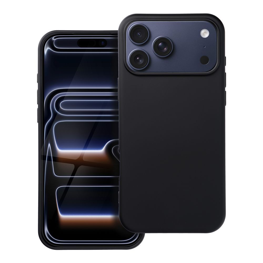 SILICONE case for IPHONE 17 Pro Max black - Image 1