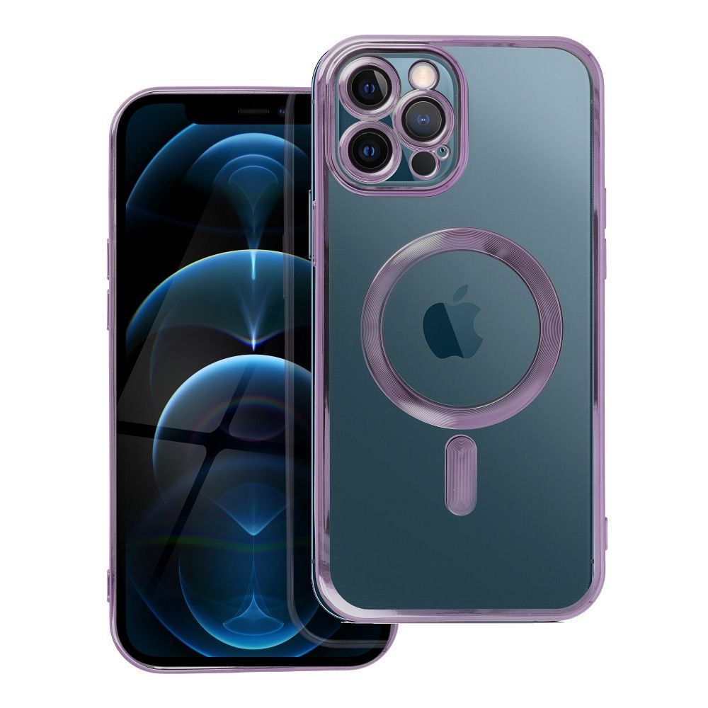 ELECTRO MAG COVER case compatible with MagSafe for IPHONE 12 Pro Max deep purple - Image 1