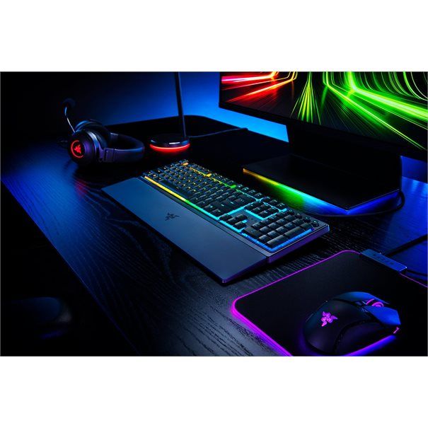 Razer Keyboard Ornata V3 Gaming RGB (DE) black Flache Mecha-Membran-RGB-Tastatur - Image 3