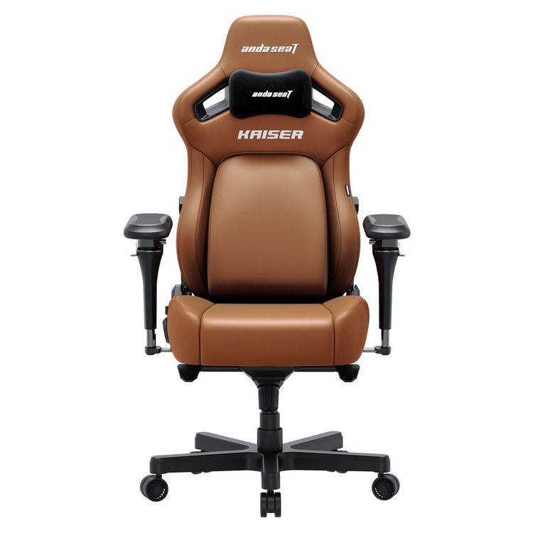 ANDA SEAT Gaming Chair KAISER-4 V2 XL Brown with 6D Armrest - Image 2