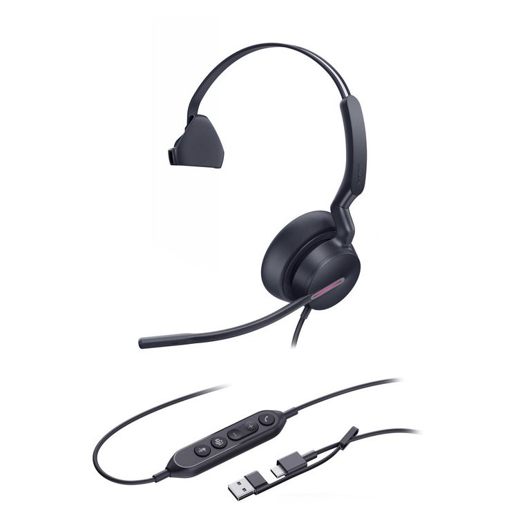 YEALINK HEADSET UH46 MONO TEAMS USB C/A - Image 1