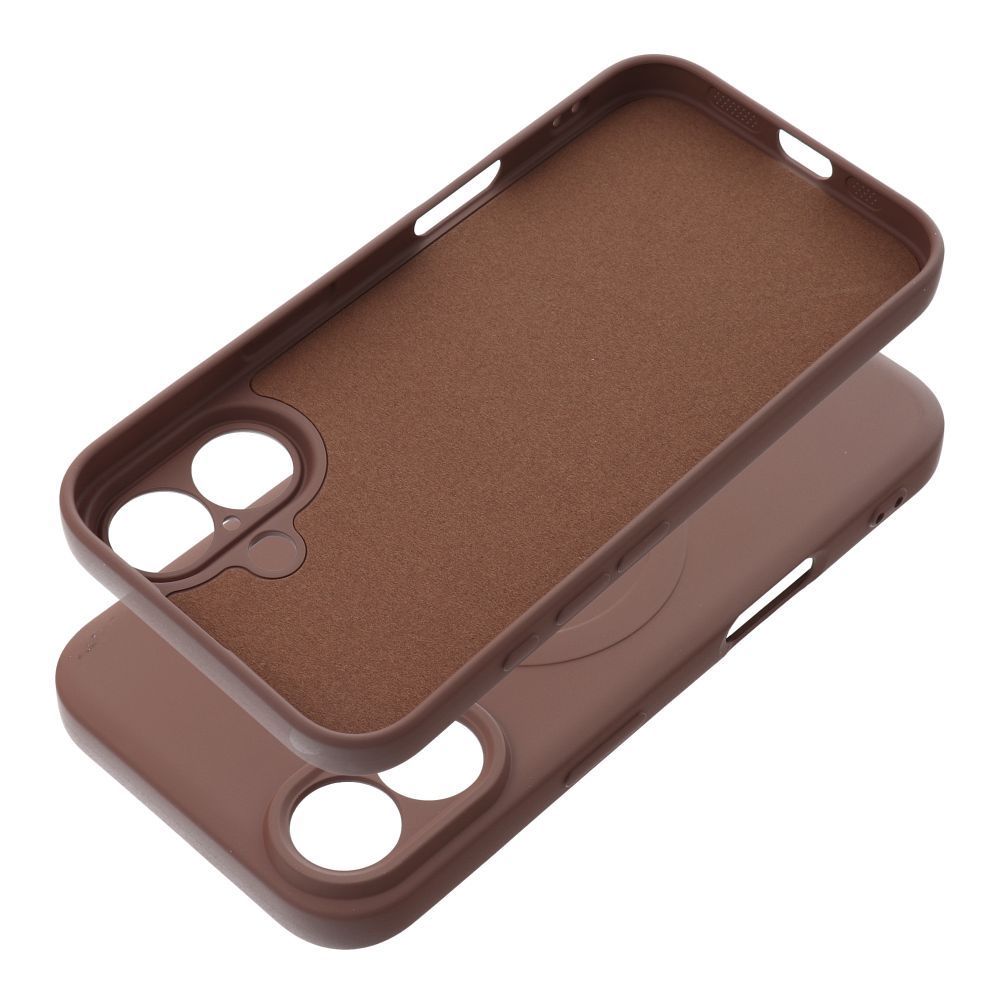 SILICONE MAG COVER case compatible with MagSafe for IPHONE 17 Air brown - Image 2