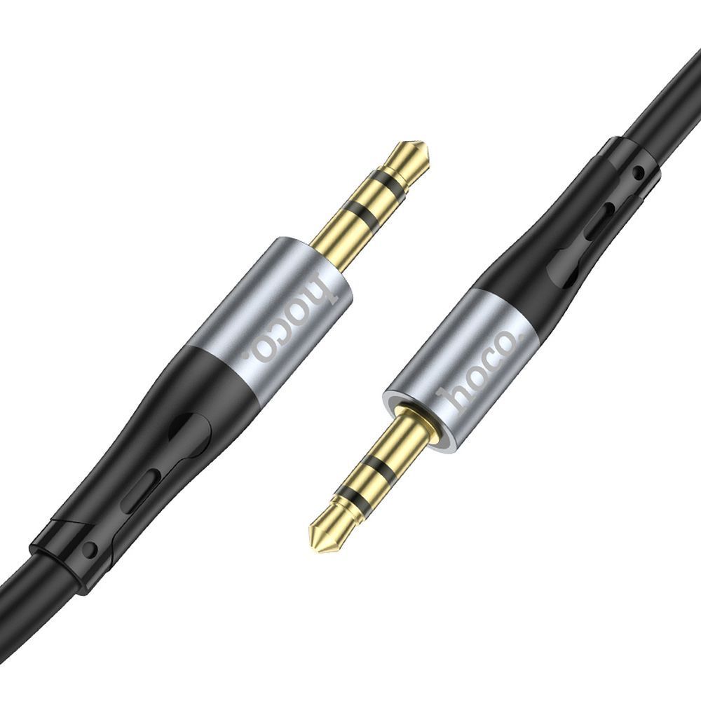 Cable AUX Jack 3,5 mm to Jack 3,5 mm Hoco 1 m UPA22 black - Image 2
