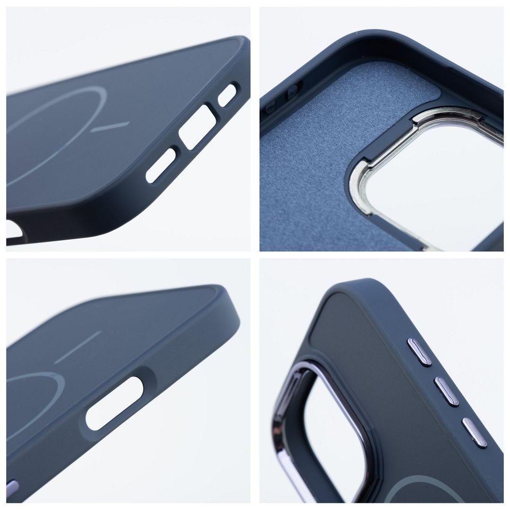 FRAME MAG COVER Case compatible with MagSafe for IPHONE 16 PRO MAX navy blue - Image 2