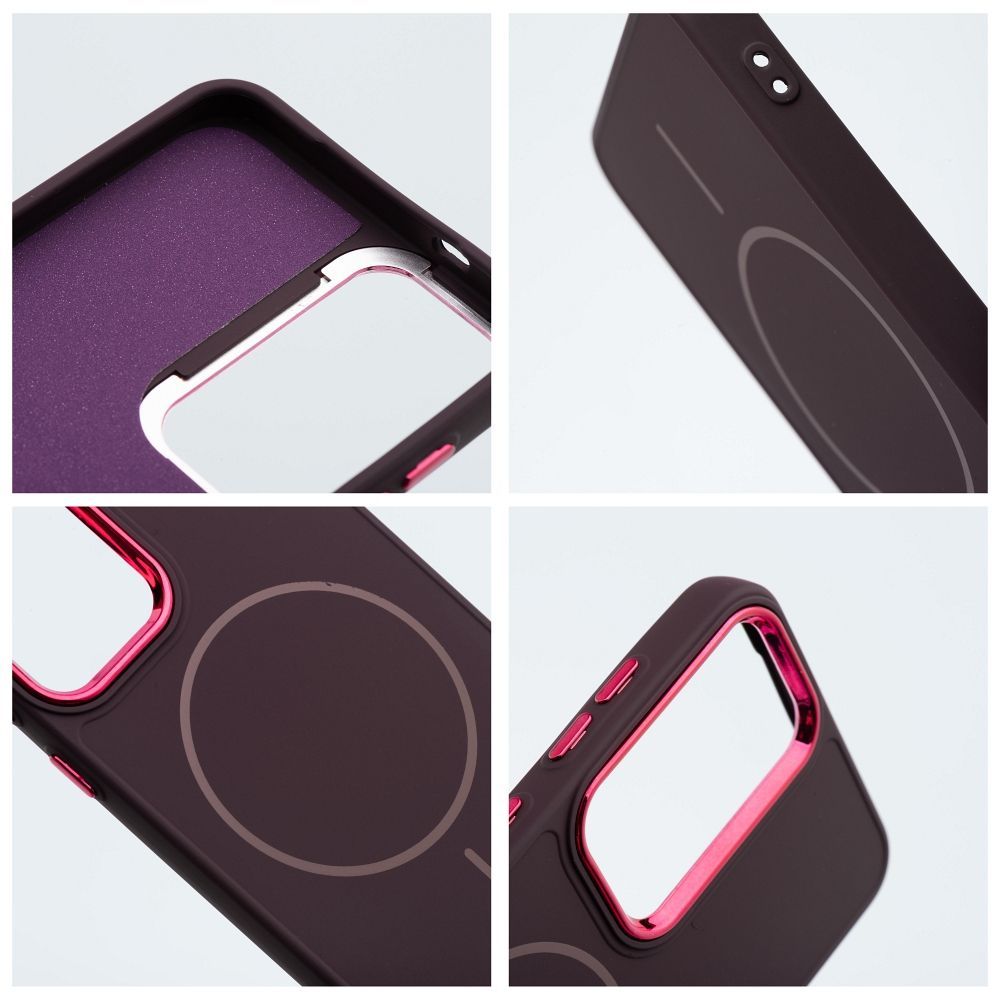 FRAME MAG COVER Case compatible with MagSafe for SAMSUNG A55 purple - Image 2
